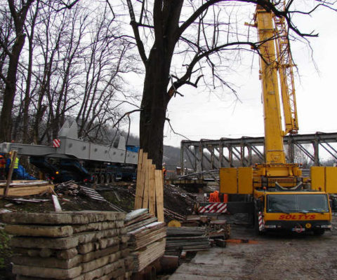 Zdjęcie dźwigu Liebherr LTM 1250 z przodu