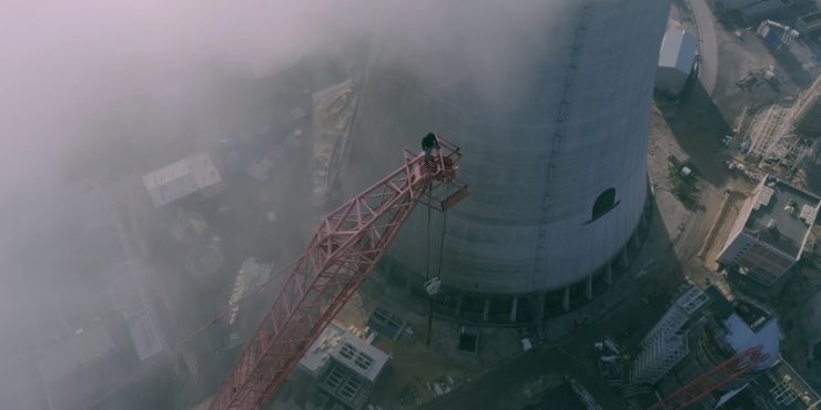 Film ze wspinania na dźwig w jaworznie