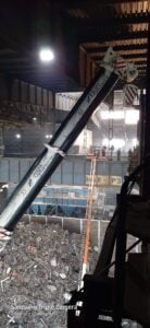 Gliwice - demontaż suwnicy wewnątrz hali przez żuraw 350 ton DEMAG AC SSL 350