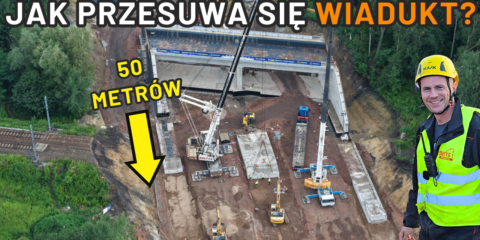 Jak przesuwa się wiadukt 500 ton Ruda Śląska