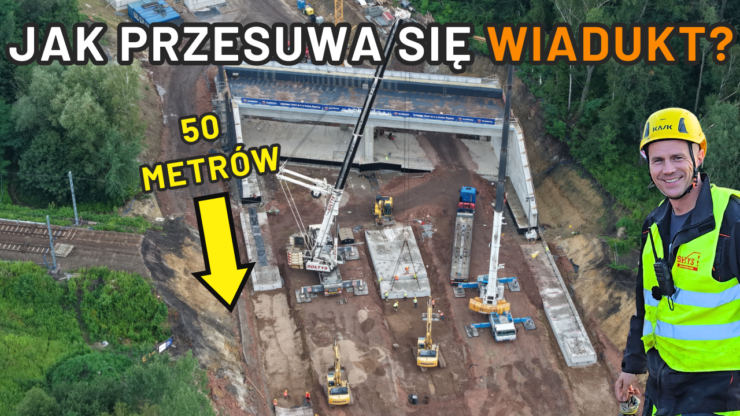 Jak przesuwa się wiadukt 500 ton Ruda Śląska